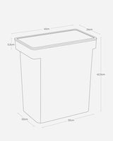 Foderspand - Hvid - 12kg - Yamazaki - Yamazaki - Petlux