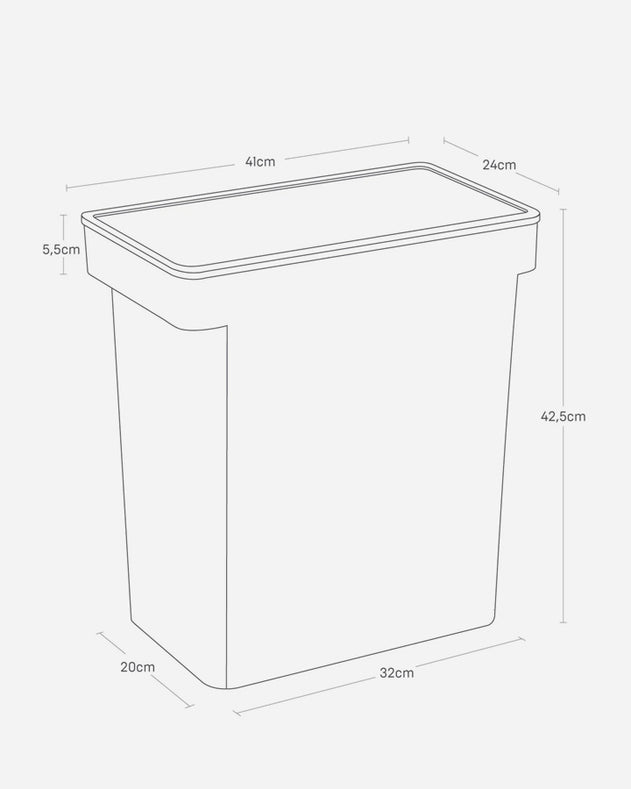 Foderspand - Hvid - 12kg - Yamazaki - Yamazaki - Petlux