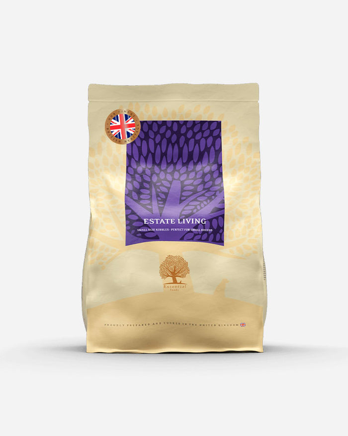 Essential Foods Estate Living – 2,5 kg – Kornfrit hundefoder med lam og hjort