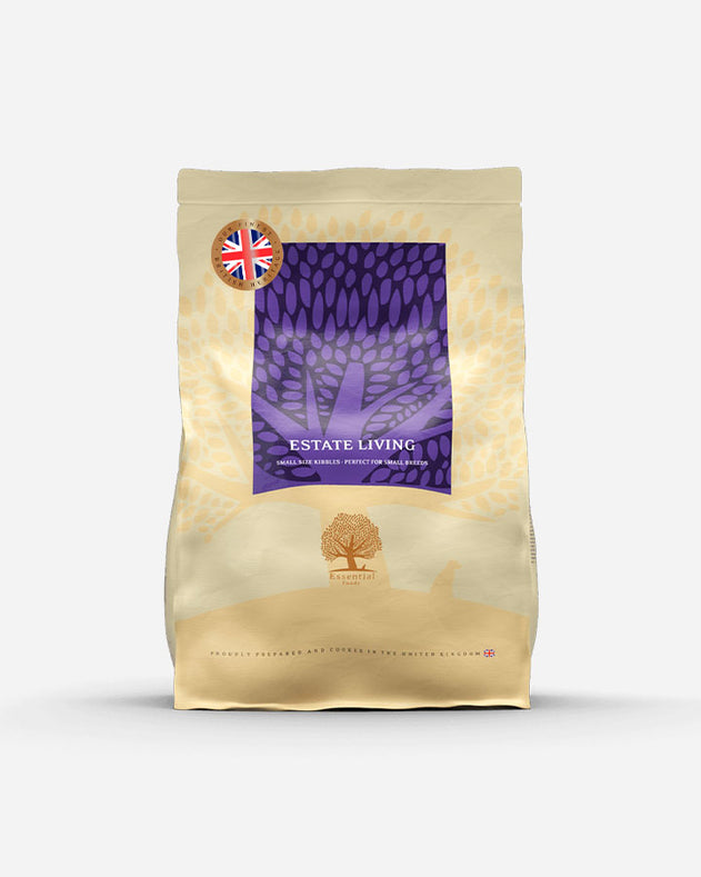 Essential Foods Estate Living – 2,5 kg – Kornfrit hundefoder med lam og hjort