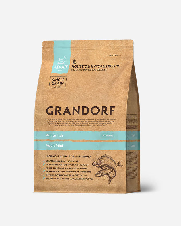 Grandorf Adult Mini – hvid fisk – 3 kg