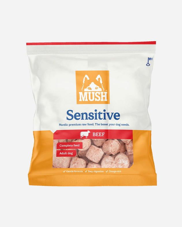 MUSH Sensitive - Single Protein med Okse - 3kg