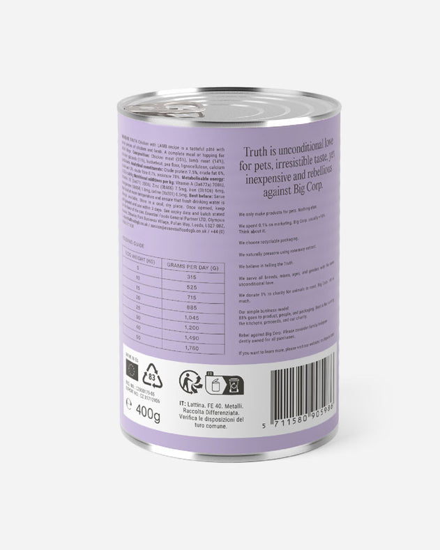 Truth Chicken with Lamb Paté - Kylling & Lam (6x400g)