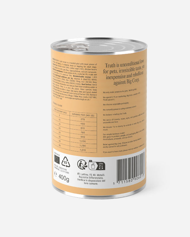 Truth Light Paté - Kylling & Kalkun (6x400g)