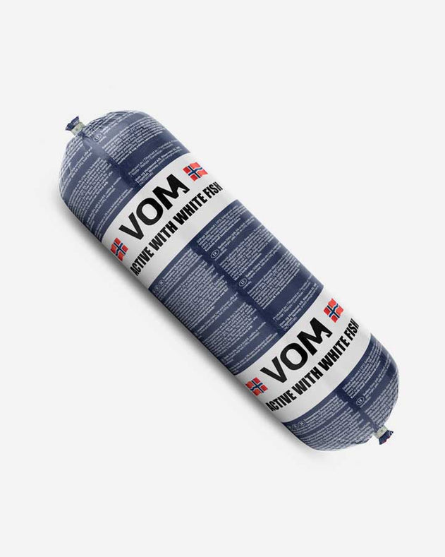 VOM Active med Hvid Fisk – 22 kg råfoder med gratis hjemmelevering