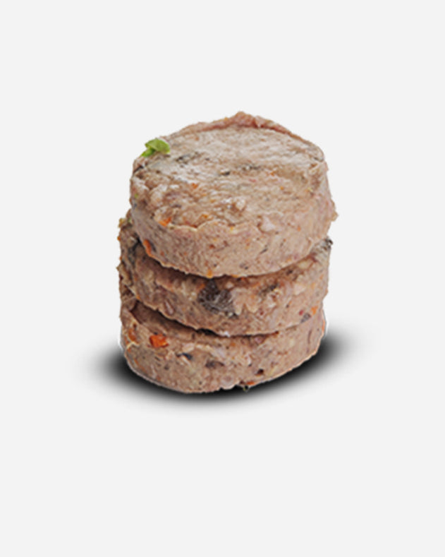 Wolf's Menu – Active – BARF fuldfoder med okse og kylling – 800 g