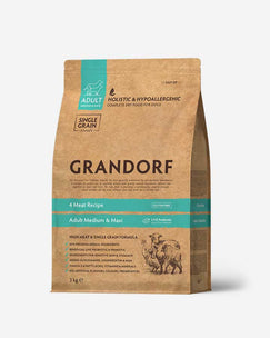 Grandorf Adult 4 Meat - Lam, Kalkun, And og Vildsv - Grandorf - Petlux