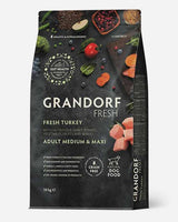 Grandorf Fresh Adult Medium & Maxi – Frisk kalkun & sød kartoffel 10 kg