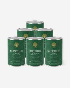 Essential Superior Living Paté - And & kylling (6x400g)