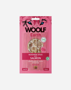 Woolf Earth Noohide salmon small tyggeben med laks