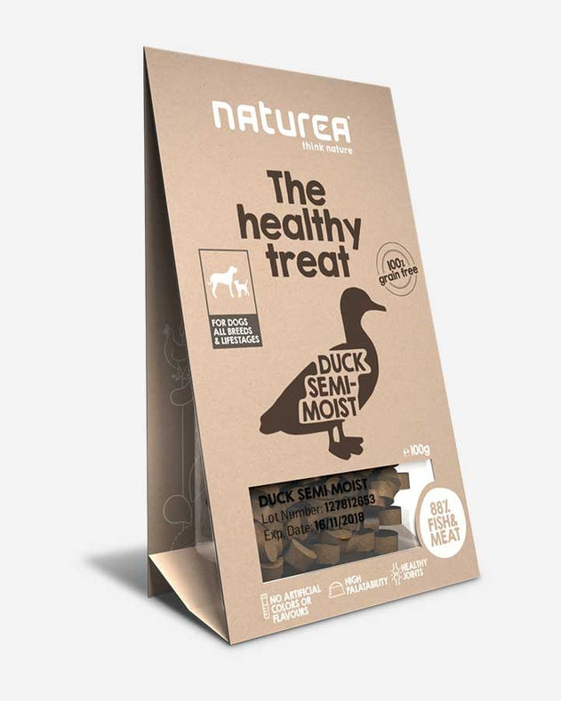 Naturea - sunde godbidder til hund - And - Petlux